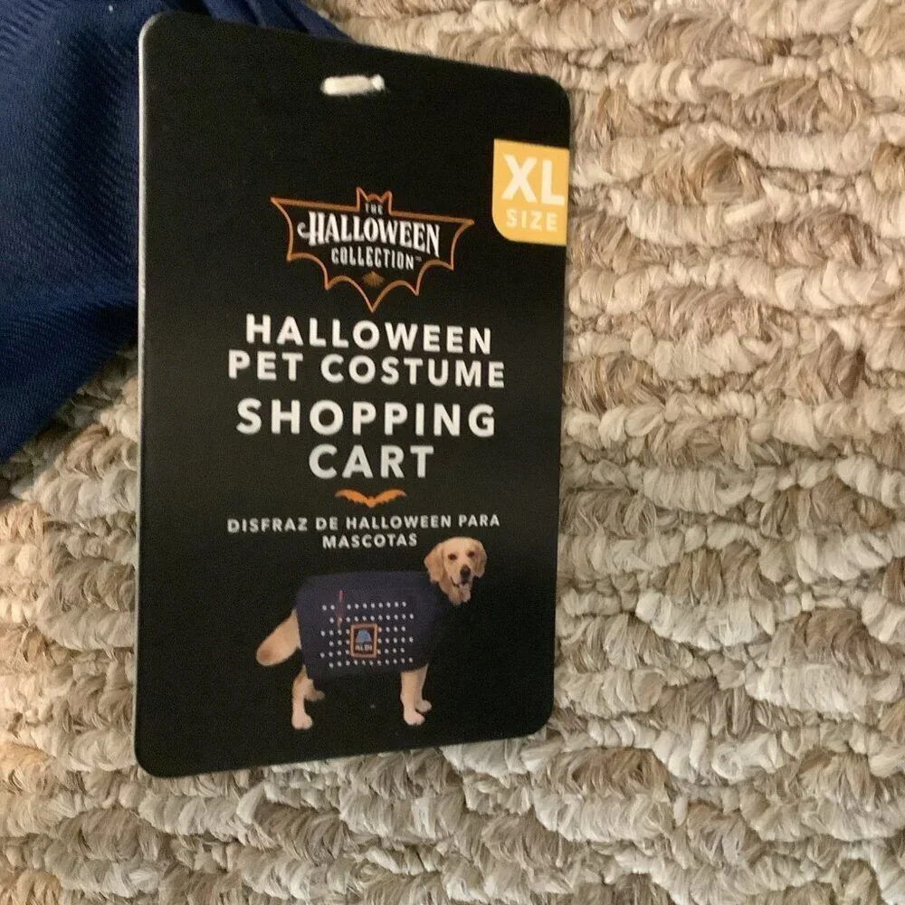 Aldi Size X-Large Dog Shopping Cart Costume “Pet Buggy “ New With Tags